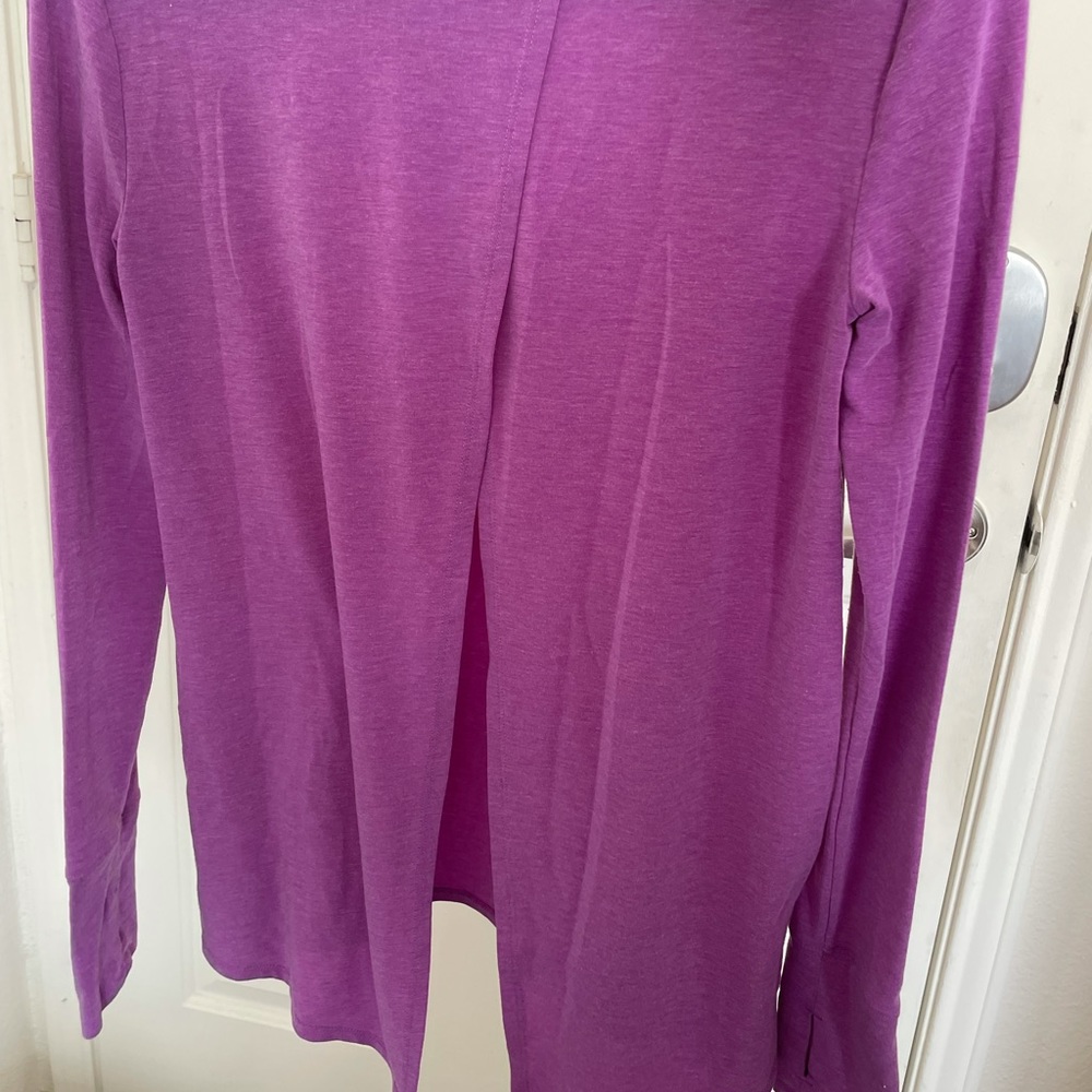 Purple Open Back Top